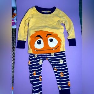 GUC Old Navy Monster Long Sleeve Pajama Set 12-18 months